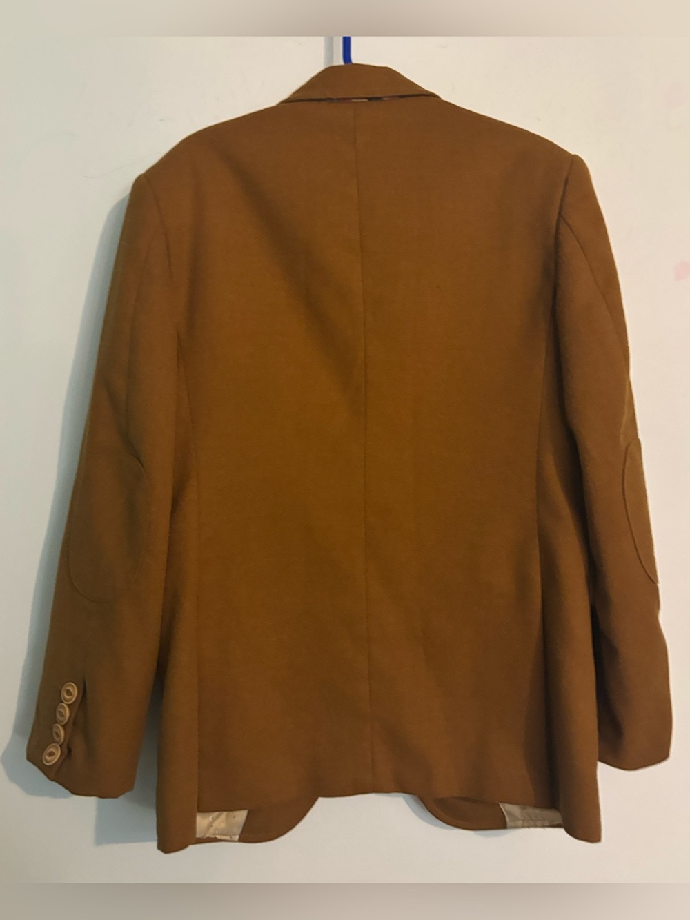 a.x.n.y. American Exchange New York Boys 8 Tan Button Blazer Shawl Notch Collar - Picture 2 of 10